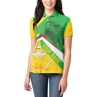 Mali Vulture Women Polo Shirt National Emblem Details & Traditional Patterns