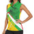 Mali Vulture Women Sleeveless Polo Shirt National Emblem Details & Traditional Patterns