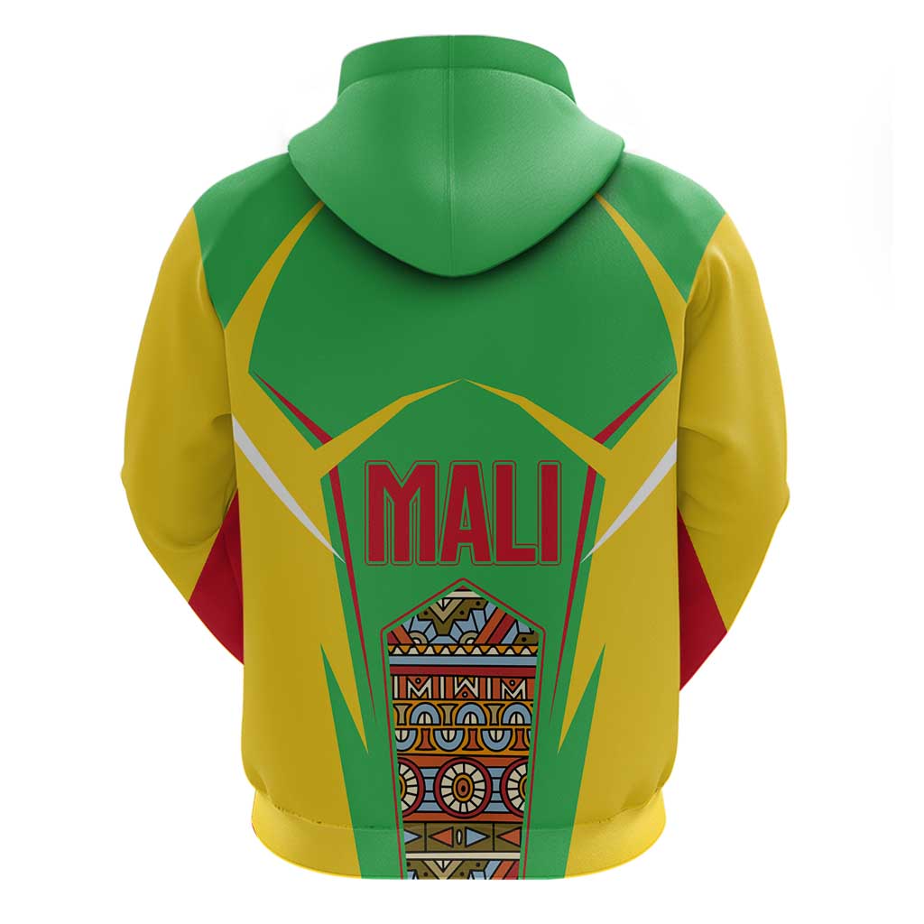 Mali Vulture Zip Hoodie National Emblem Details & Traditional Patterns