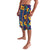 Martinique Map and Hibiscus Lavalava Island Silhouette with Tribal Stripe Accents