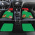 Martinique Island Pride Car Mats Tropical Hibiscus and Plumeria Floral Flag Design