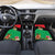 Martinique Island Pride Car Mats Tropical Hibiscus and Plumeria Floral Flag Design