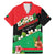 Martinique Island Pride Family Matching Mermaid Dress and Hawaiian Shirt Tropical Hibiscus and Plumeria Floral Flag Design