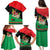 Martinique Island Pride Family Matching Puletasi and Hawaiian Shirt Tropical Hibiscus and Plumeria Floral Flag Design