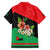 Martinique Island Pride Family Matching Summer Maxi Dress and Hawaiian Shirt Tropical Hibiscus and Plumeria Floral Flag Design