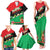 Martinique Island Pride Family Matching Tank Maxi Dress and Hawaiian Shirt Tropical Hibiscus and Plumeria Floral Flag Design