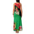 Martinique Island Pride Family Matching Tank Maxi Dress and Hawaiian Shirt Tropical Hibiscus and Plumeria Floral Flag Design