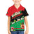 Martinique Island Pride Kid Hawaiian Shirt Tropical Hibiscus and Plumeria Floral Flag Design