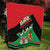 Martinique Island Pride Quilt Tropical Hibiscus and Plumeria Floral Flag Design