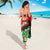 Martinique Island Pride Sarong Tropical Hibiscus and Plumeria Floral Flag Design