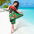 Martinique Island Pride Sarong Tropical Hibiscus and Plumeria Floral Flag Design