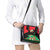 Martinique Island Pride Shoulder Handbag Tropical Hibiscus and Plumeria Floral Flag Design