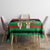 Martinique Island Pride Tablecloth Tropical Hibiscus and Plumeria Floral Flag Design