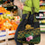 Martinique Heritage Grocery Bag Hibiscus Floral Design with Green and Yellow Madras Tartan