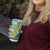 Martinique Pride Tumbler Cup with Green Banana Leaf Print and Flag Patch Accents