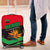Martinique Pride Luggage Cover with Red Green Design and Tropical Bird of Paradise Flower