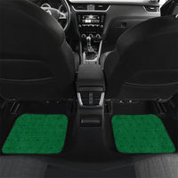 Personalized Saudi Arabia Football Car Mats Falcon Mascot Green - Desert Rose Geometric
