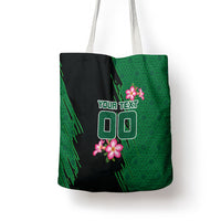 Personalized Saudi Arabia Football Tote Bag Falcon Mascot Green - Desert Rose Geometric