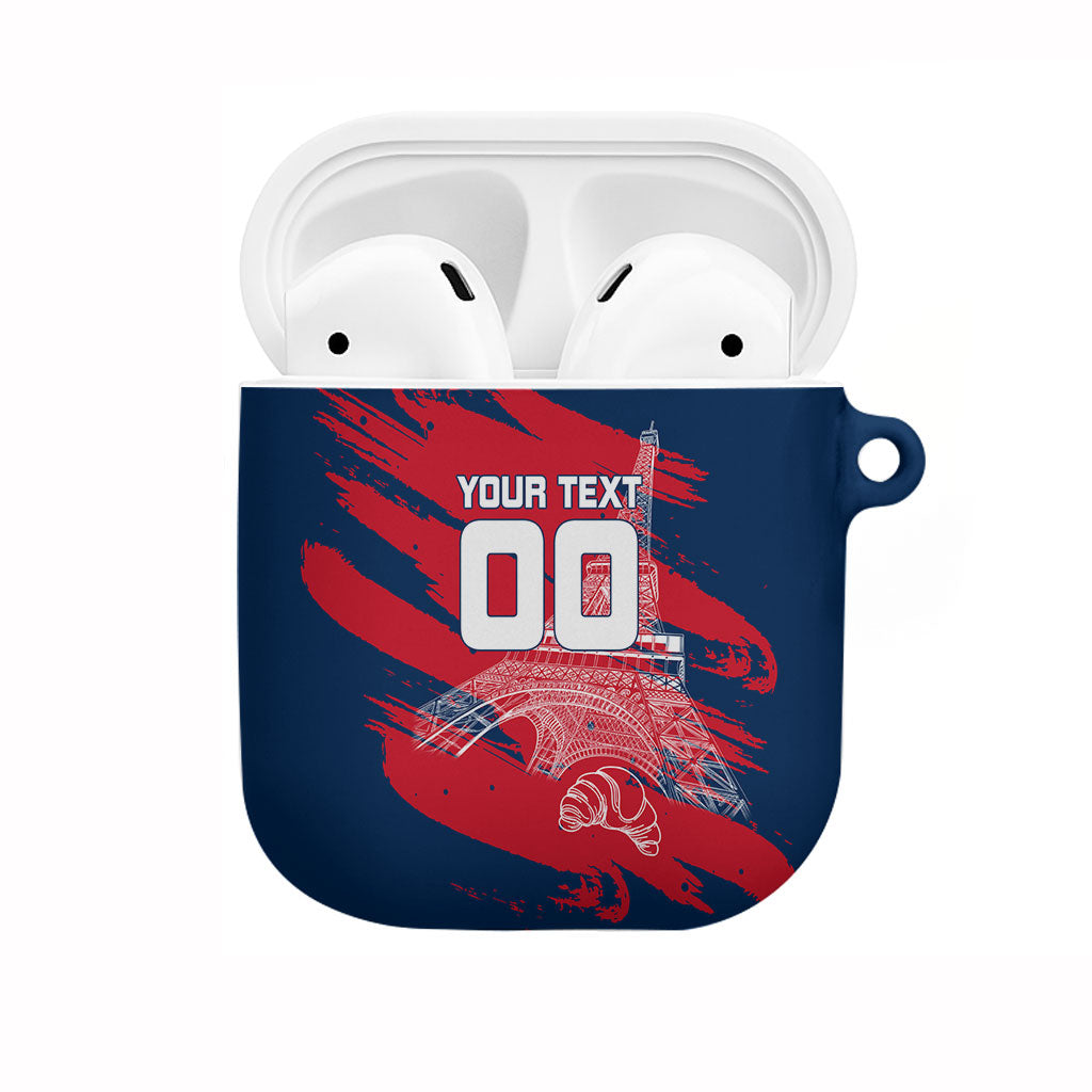 Personalized France Football Gallic AirPods Case Rooster Mascot Flag Art - Birthplace Of Liberty