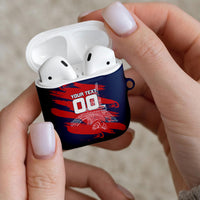 Personalized France Football Gallic AirPods Case Rooster Mascot Flag Art - Birthplace Of Liberty