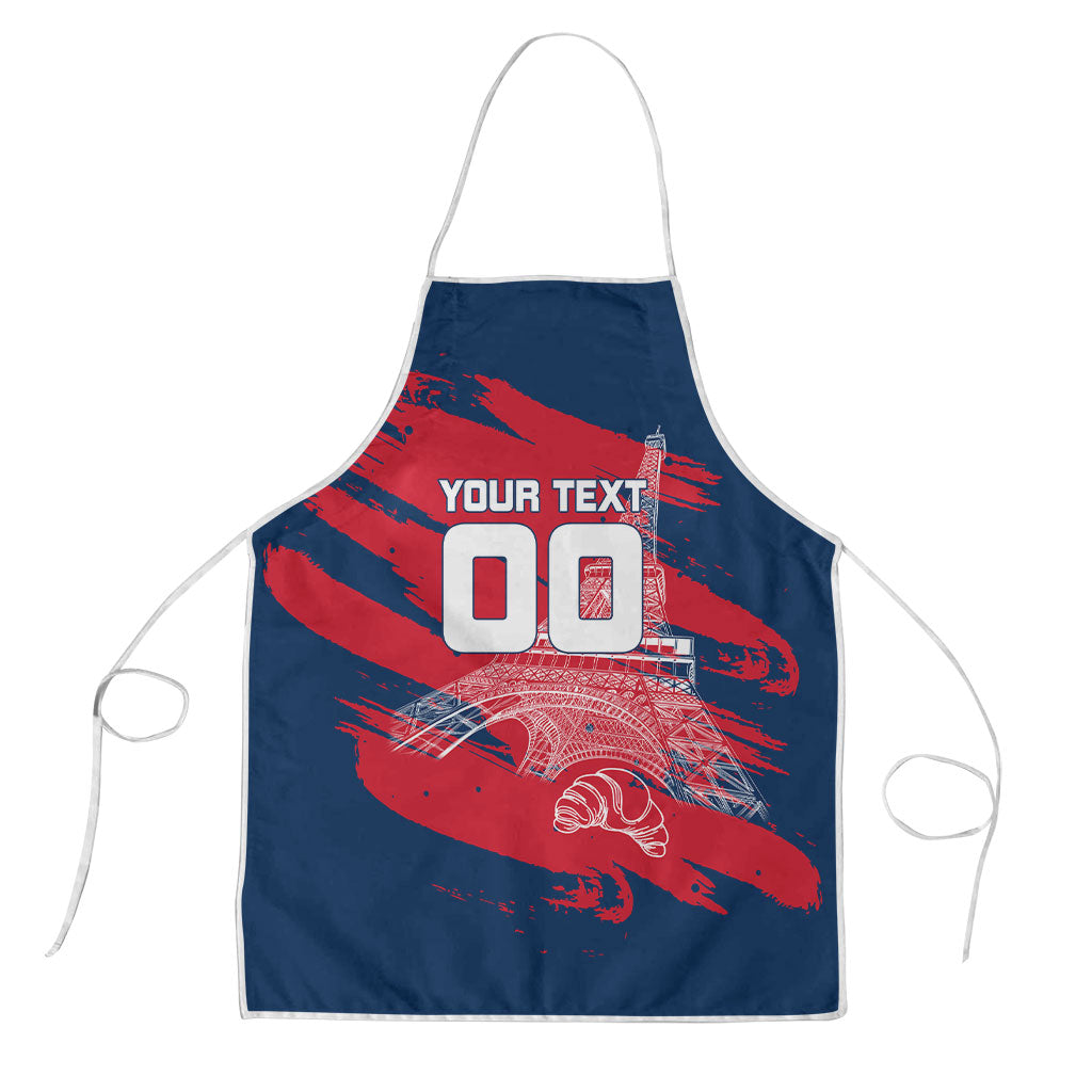 Personalized France Football Gallic Apron Rooster Mascot Flag Art - Birthplace Of Liberty