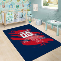 Personalized France Football Gallic Area Rug Rooster Mascot Flag Art - Birthplace Of Liberty