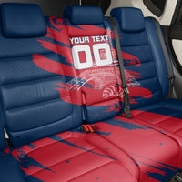 Personalized France Football Gallic Back Car Seat Cover Rooster Mascot Flag Art - Birthplace Of Liberty