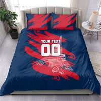 Personalized France Football Gallic Bedding Set Rooster Mascot Flag Art - Birthplace Of Liberty