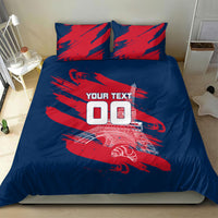 Personalized France Football Gallic Bedding Set Rooster Mascot Flag Art - Birthplace Of Liberty