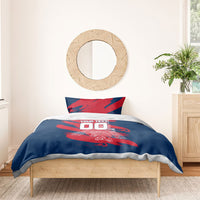 Personalized France Football Gallic Bedding Set Rooster Mascot Flag Art - Birthplace Of Liberty