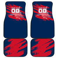 Personalized France Football Gallic Car Mats Rooster Mascot Flag Art - Birthplace Of Liberty