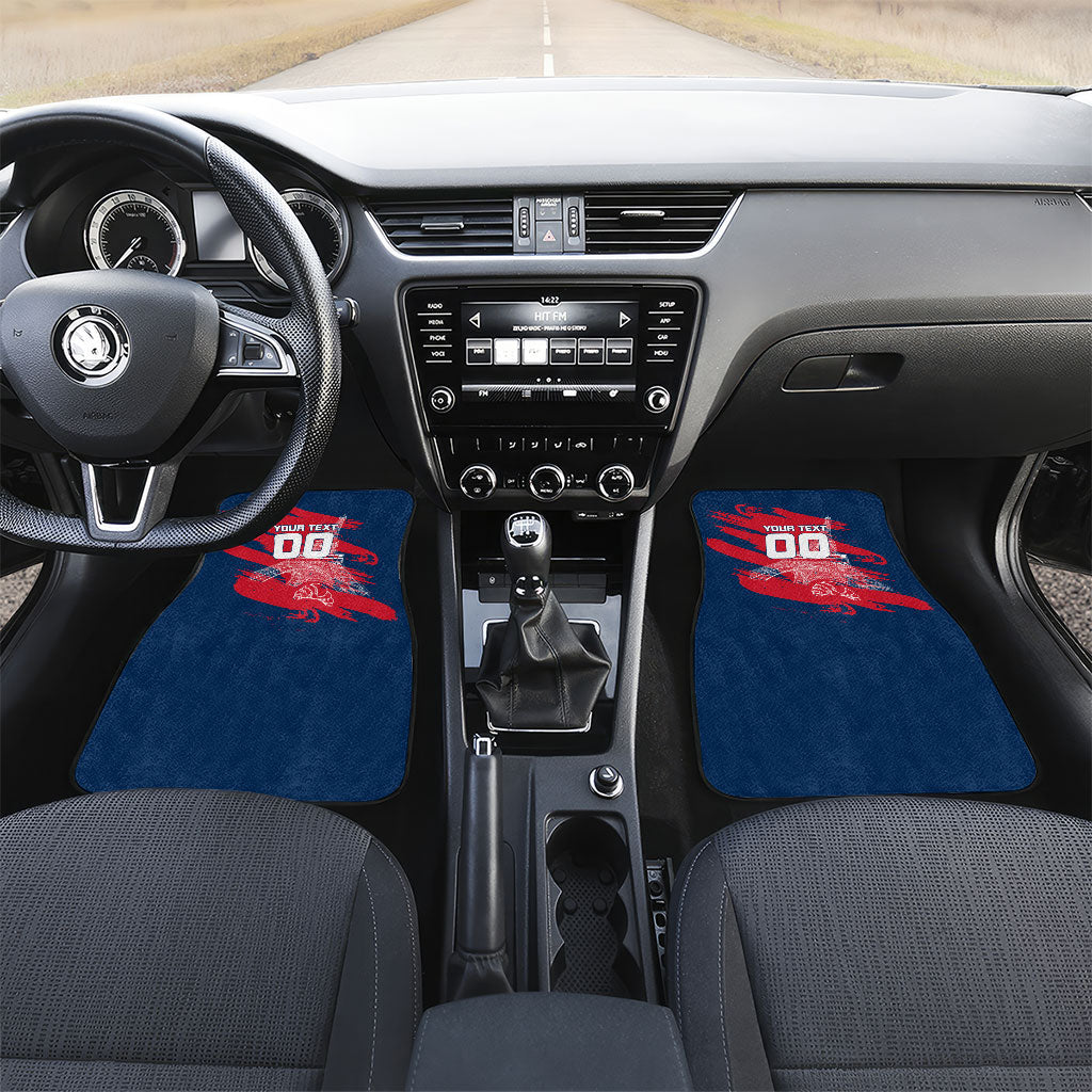 Personalized France Football Gallic Car Mats Rooster Mascot Flag Art - Birthplace Of Liberty