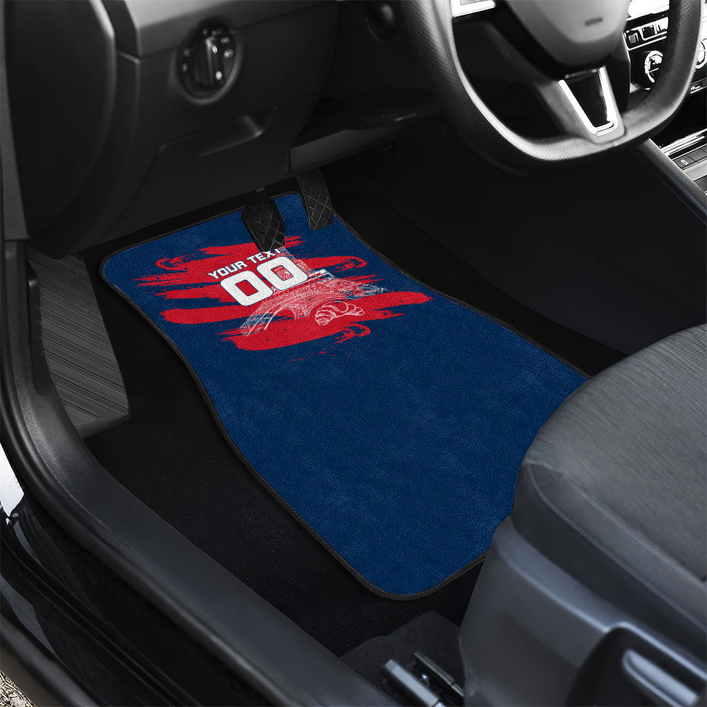 Personalized France Football Gallic Car Mats Rooster Mascot Flag Art - Birthplace Of Liberty