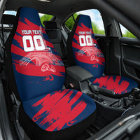Personalized France Football Gallic Car Seat Cover Rooster Mascot Flag Art - Birthplace Of Liberty