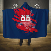 Personalized France Football Gallic Hooded Blanket Rooster Mascot Flag Art - Birthplace Of Liberty
