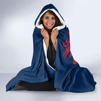 Personalized France Football Gallic Hooded Blanket Rooster Mascot Flag Art - Birthplace Of Liberty