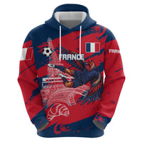 Personalized France Football Gallic Hoodie Rooster Mascot Flag Art - Birthplace Of Liberty