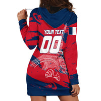 Personalized France Football Gallic Hoodie Dress Rooster Mascot Flag Art - Birthplace Of Liberty
