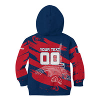 Personalized France Football Gallic Kid Hoodie Rooster Mascot Flag Art - Birthplace Of Liberty