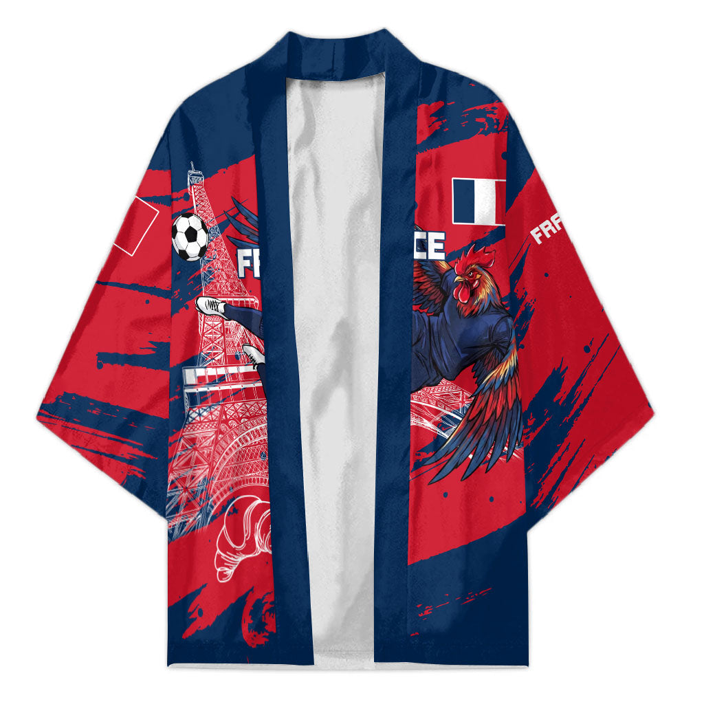 Personalized France Football Gallic Kimono Rooster Mascot Flag Art - Birthplace Of Liberty
