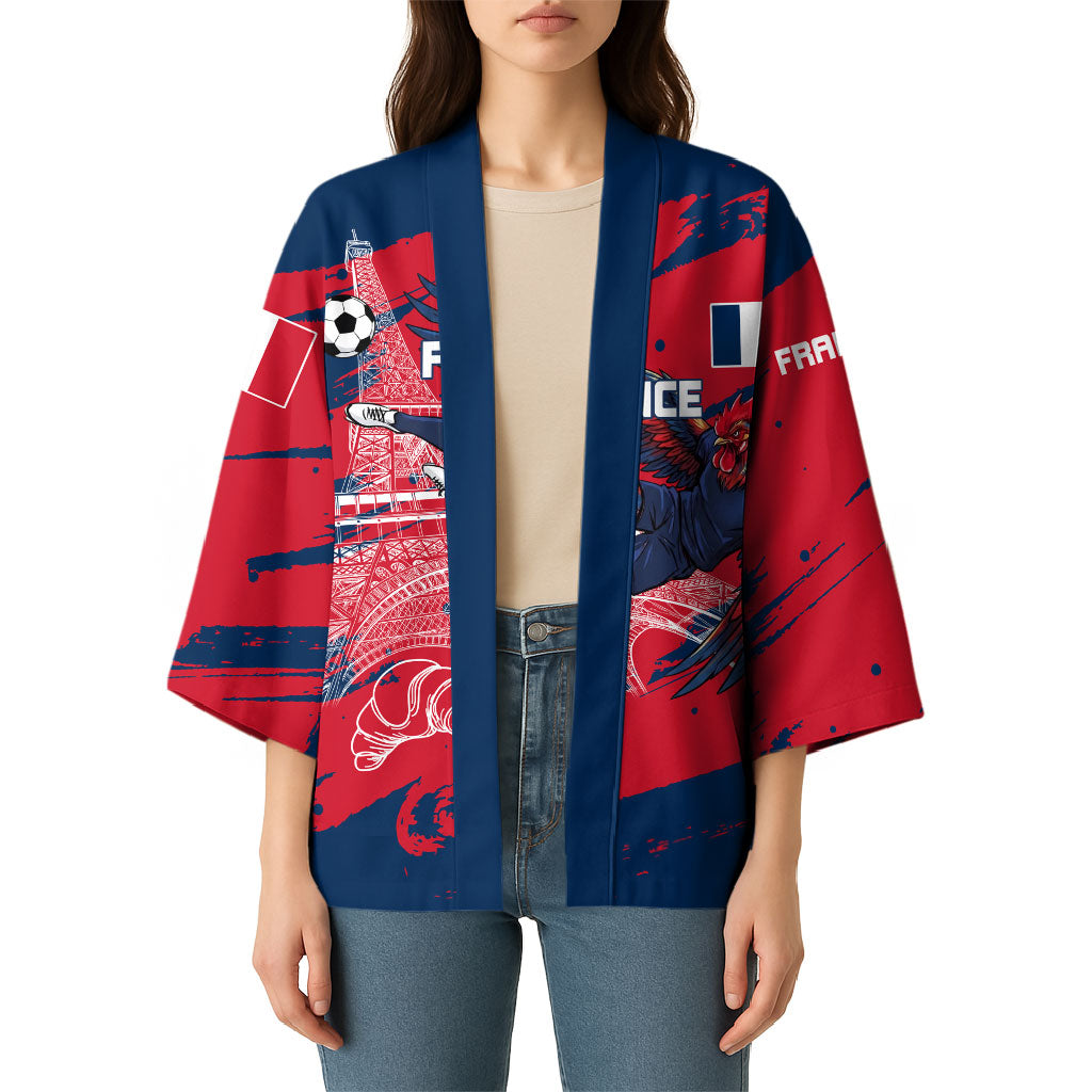Personalized France Football Gallic Kimono Rooster Mascot Flag Art - Birthplace Of Liberty