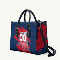 Personalized France Football Gallic Leather Bag Rooster Mascot Flag Art - Birthplace Of Liberty