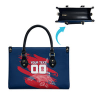Personalized France Football Gallic Leather Bag Rooster Mascot Flag Art - Birthplace Of Liberty