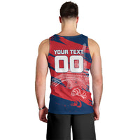 Personalized France Football Gallic Men Tank Top Rooster Mascot Flag Art - Birthplace Of Liberty