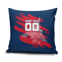 Personalized France Football Gallic Pillow Cover Rooster Mascot Flag Art - Birthplace Of Liberty