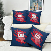 Personalized France Football Gallic Pillow Cover Rooster Mascot Flag Art - Birthplace Of Liberty