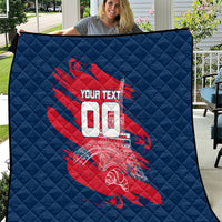 Personalized France Football Gallic Quilt Rooster Mascot Flag Art - Birthplace Of Liberty