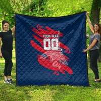 Personalized France Football Gallic Quilt Rooster Mascot Flag Art - Birthplace Of Liberty