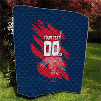 Personalized France Football Gallic Quilt Rooster Mascot Flag Art - Birthplace Of Liberty