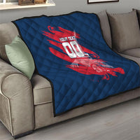 Personalized France Football Gallic Quilt Rooster Mascot Flag Art - Birthplace Of Liberty
